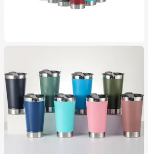 Gobelet en acier inoxydable de 20 oz avec couvercle décapsuleur, tasse de voyage isolée.