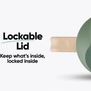 Stylish large capacity stainless steel insulated water bottle with lockable lid for outdoor.