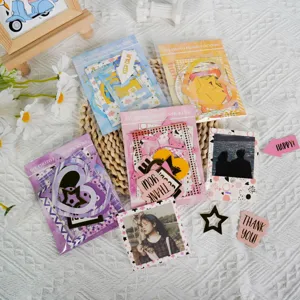Pegatinas de Marco de Fotos DIY Materiales de Scrapbooking Decoración Polaroid Diario Borde Pegatinas de Cartulina