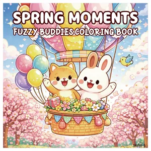 Libro da colorare per bambini da 24 fogli con adorabili illustrazioni di gatti e conigli