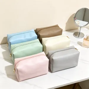 Macaron PU cosmetische tas grote capaciteit make-up etui reizen toilettas organizer waterdicht