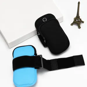 Brazalete deportivo de neopreno para correr telefono fitness bolsa de brazo hombre y mujer