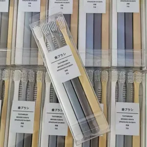 Macaron Soft Bristle Toothbrush Family Pack Fine Head Oral Cleaning Household Daily Care Toothbrushes