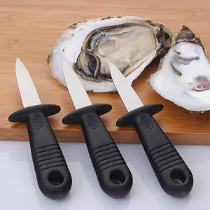 Roestvrijstalen Oestermes Professioneel Zeevruchten Openingsgereedschap met Antislip Handvat Keukenhulp