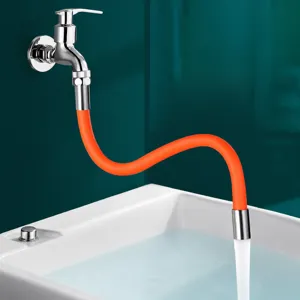 Universal Faucet Extender Flexible Sink Hose Splash Proof Bendable Water Tap Extension Pipe For Kitchen Bathroom