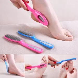 Handheld Foot File Callus Remover Double Sided Stainless Steel Foot Scrubber Pedicure Tool For Heel Dead Skin Care Home Daily Use
