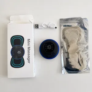 Portable EMS smart mini massager electric pulse neck waist back massage device kit