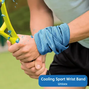 Asciugamano da polso rinfrescante per sport, fascia traspirante ad asciugatura rapida fitness.