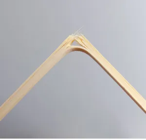 Disposable bamboo skewer detail shot showing natural wood fiber and material strength.