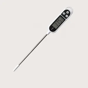 Thermometre de cuisine numerique viande alimentaire sonde ecran LCD pour BBQ et huile