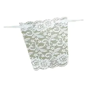 Pannello di modestia in pizzo bianco finto colletto con scollo a v protezione per petto estate