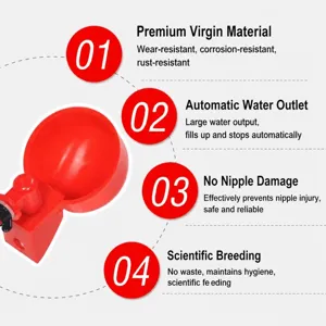 Automatic Chicken Waterer Cup Plastic Poultry Drinking Bowl For Ducks Pigeons Quails Farm Bird Water Feeder