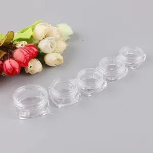 Barattolo di Crema Cosmetica in Acrilico Trasparente Contenitore per Campioni Vuoto Ricaricabile Per Trucco da Viaggio