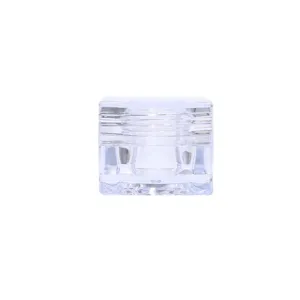 Barattolo per crema cosmetica in acrilico trasparente chiaro confezione vuota viso.