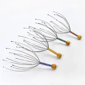 Ensemble d'outils de massage manuel de la tête avec griffe d'araignée pour cuir chevelu