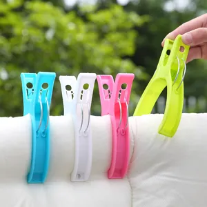 Large plastic quilt clips heavy duty clothes pegs windproof clamping pins for drying clothes