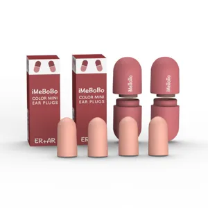 Capsule earplugs for sleeping noise reduction portable mini ear plugs set main display.
