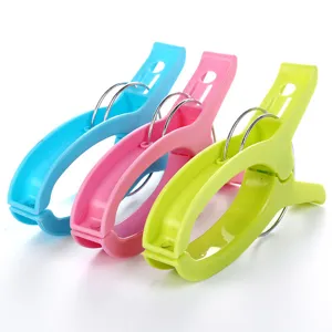 Large plastic quilt clips windproof clothes pins heavy duty drying clamps colorful set