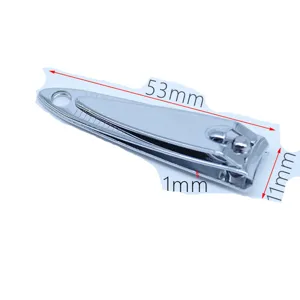 Stainless steel nail clipper with file, portable ergonomic metal manicure tool for daily care.