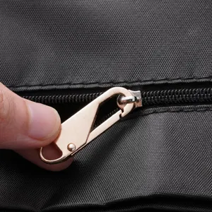 Practical detachable metal zipper pull replacement tool-free for jackets, bags and boots.