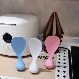 Cuillère à Riz Culbuto Debout Palette à Riz Anti-Adhésive en Plastique Facile à Nettoyer Ustensile de Cuisine