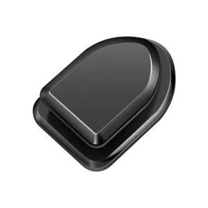 Mini gancio adesivo per auto, pratico supporto nero invisibile multiuso per veicolo e casa.