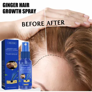 Ingwer Haarwuchsspray zur Haarpflege, nährende Formel für Kopfhaut, tragbare 30ml.
