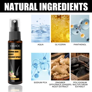 Eelhoe herbal hair boost essence spray 30ml nourish scalp ginger hair care liquid