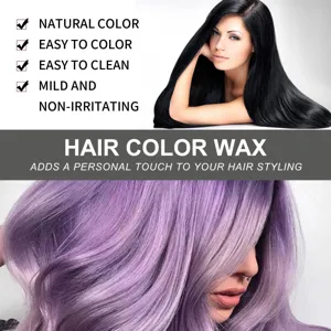 Temporäres Haarfärbewachs für einfaches Styling, natürliche Optik und leichtes Auswaschen.