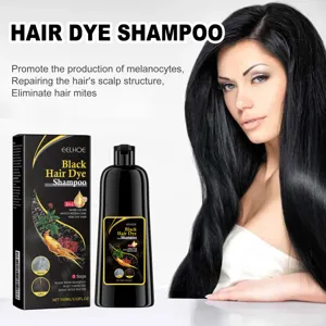 EELHOE Schwarzes Haarfärbe Shampoo 100ml Nährende Polygonum Multiflorum Extrakt Haarpflege