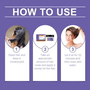 EELHOE Argan Oil Moisturizing Hair Mask usage instruction and application detail display.