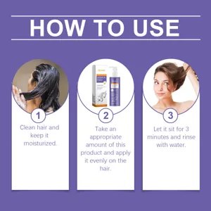 Detail view showing step-by-step usage instructions for the argan oil hair conditioner.