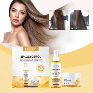EELHOE Glycerin Haarpflege-Set mit nährendem Haaröl und Haarmaske für trockenes Haar.