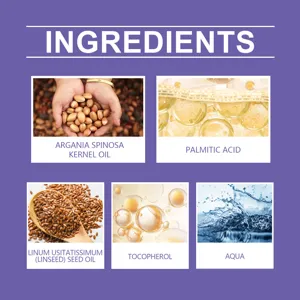 Discover the key natural ingredients of our nourishing argan hair oil for ultimate smooth care.