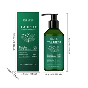 EELHOE Tea Tree Smooth Shampoo 100ml anti hair dryness nourishing scalp gentle hair care formula