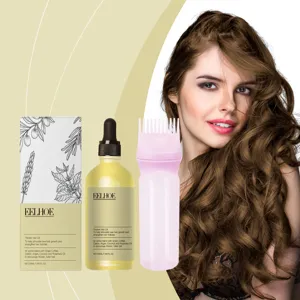 Botanical Hair Growth Essential Oil Nourishing Scalp Treatment Anti Frizz Repair Damaged Hair Care Set With Root Comb