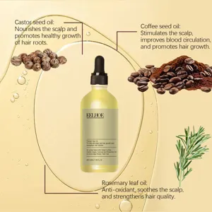 EELHOE hair growth oil 50ml natural botanical formula nourishes scalp and strengthens roots.