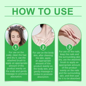 OUHOE huile de ricin noire au romarin essence de soin ongles cheveux guide utilisation.