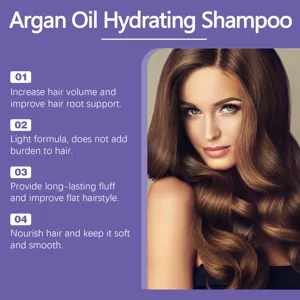 Argan Oil Hydrating Shampoo for hair volume, light formula and long-lasting fluff care.