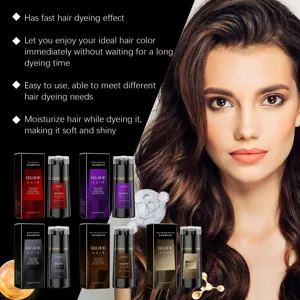 EELHOE Haarfarbshampoo Pflanzenextrakt pflegend mehrere leuchtende Farben einfache Anwendung