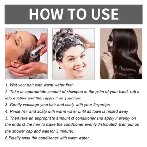 Ouhoe romarin biotine shampooing et apres-shampoing set guide de soin capillaire utilisation.