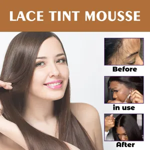 EELHOE lace tint mousse for wigs, natural hair coloring and styling spray, easy to use.