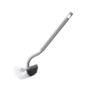 Plastic Toilet Brush Long Handle S-Shaped Bathroom Cleaning Brush Wall Mounted Toilet Bowl Cleaning Brush Home Supplies