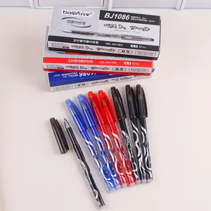 Ergonomische radierbare Gelstifte 0.5mm Feinpunkt Set mit Nachfülldosen für glattes Schreiben.