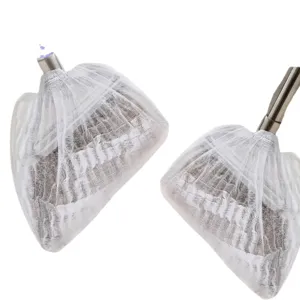 Housses de tete de balai jetables non-tisse menage cheveux poussiere nettoyage sac