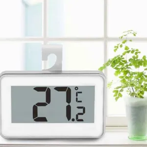 Thermomètre de réfrigérateur numérique électronique avec écran clair pour la maison et les animaux.