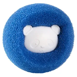 Laundry ball washing machine filter anti-tangle cleaner cute panda hair remover