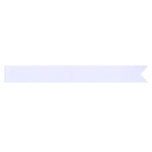Écharpe en satin blanc vierge pour la peinture DIY et les décorations avec queue d'aronde