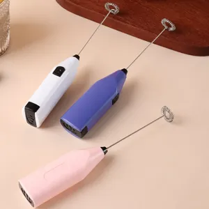 Handheld Electric Milk Frother Portable Battery Operated Coffee Stirrer Drink Mixer For Latte Cappuccino Kitchen Tool