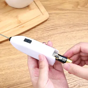 Electric milk frother handheld mini coffee stirrer for kitchen baking cappuccino maker